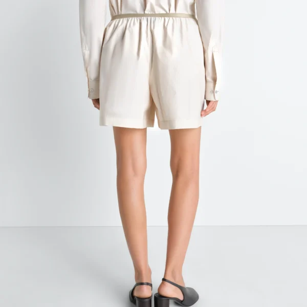 Lemaire Boxer Shorts in Washed Cotton Silk - Shorts - Parisian Minimalist Luxury at Coveti
