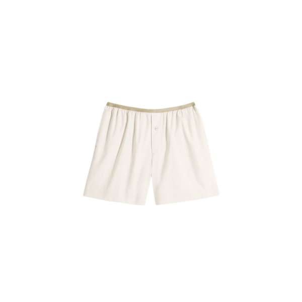 Lemaire Boxer Shorts in Washed Cotton Silk - Shorts - Parisian Minimalist Luxury at Coveti