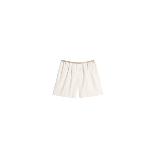 Lemaire Boxer Shorts in Washed Cotton Silk - Shorts - Parisian Minimalist Luxury at Coveti