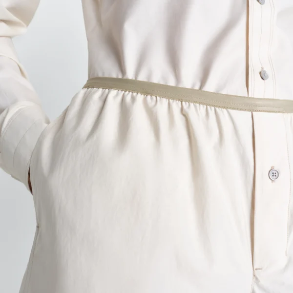 Lemaire Boxer Shorts in Washed Cotton Silk - Shorts - Parisian Minimalist Luxury at Coveti