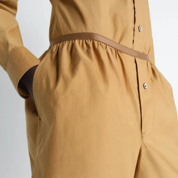 Lemaire Boxer Shorts in Washed Cotton Silk - Shorts - Parisian Minimalist Luxury at Coveti