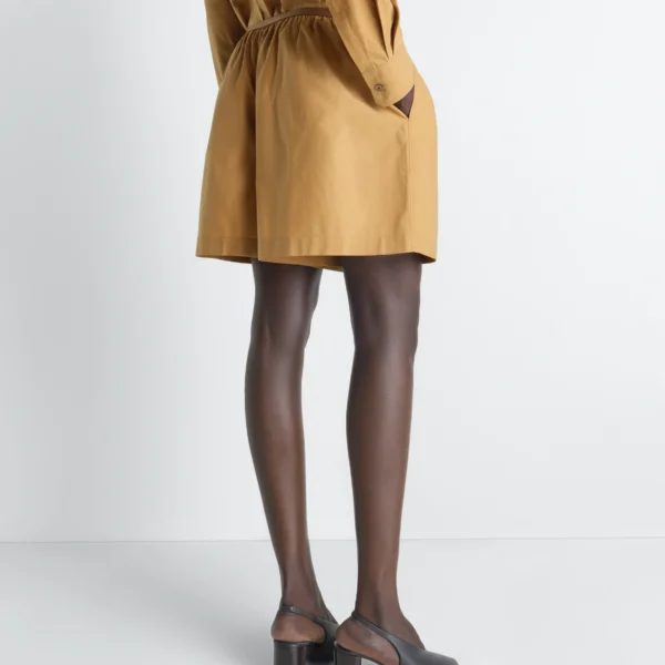 Lemaire Boxer Shorts in Washed Cotton Silk - Shorts - Parisian Minimalist Luxury at Coveti