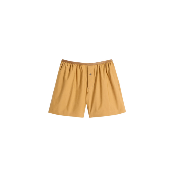 Lemaire Boxer Shorts in Washed Cotton Silk - Shorts - Parisian Minimalist Luxury at Coveti