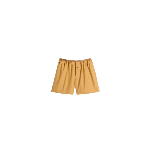 Lemaire Boxer Shorts in Washed Cotton Silk - Shorts - Parisian Minimalist Luxury at Coveti