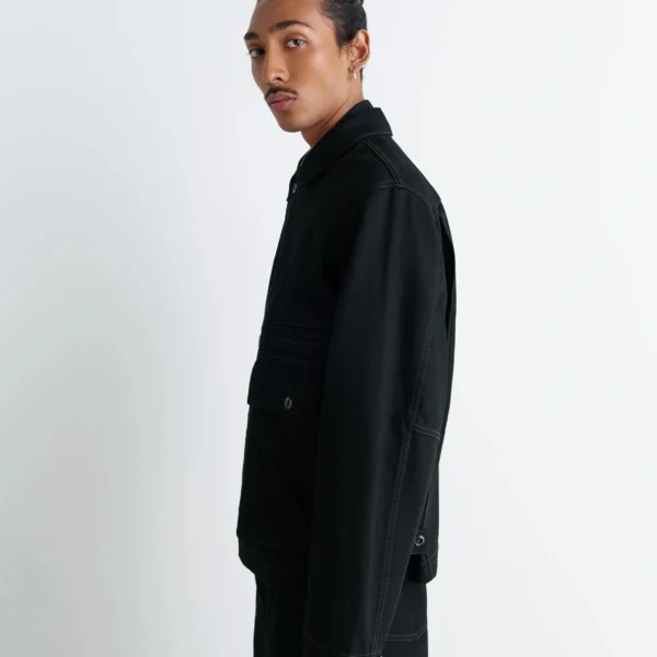 Lemaire Boxy Jacket in Denim - Jackets - Parisian Minimalist Luxury at Coveti