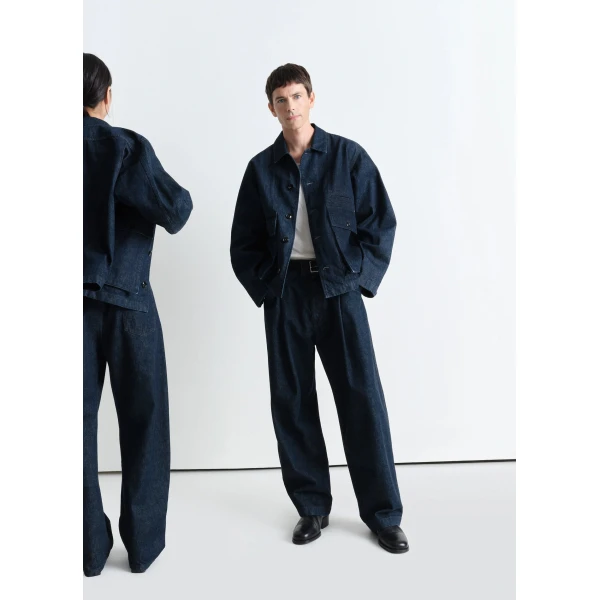 Lemaire Boxy Jacket in Denim, view 3