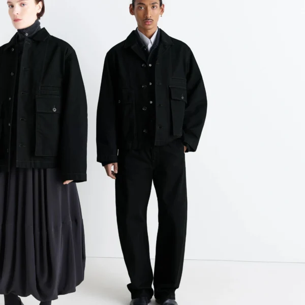 Lemaire Boxy Jacket in Denim - Jackets - Parisian Minimalist Luxury at Coveti