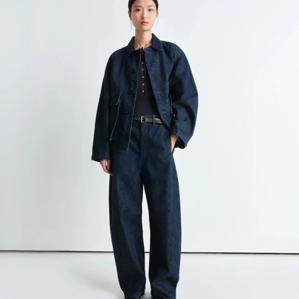 Lemaire Boxy Jacket in Denim - Jackets - Parisian Minimalist Luxury at Coveti