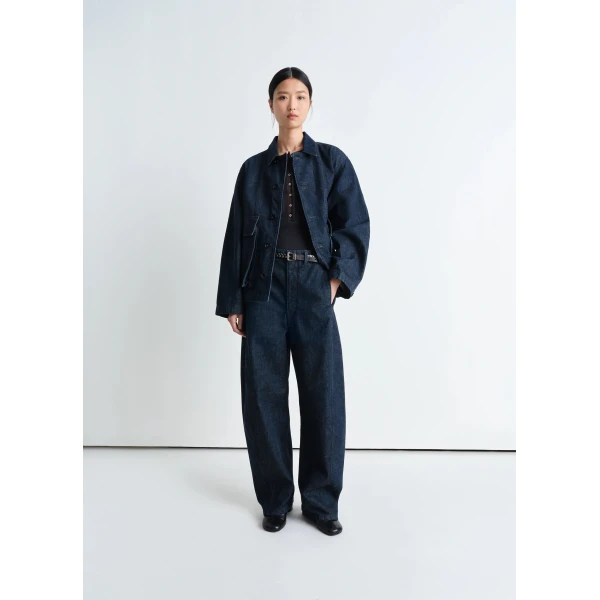 Lemaire Boxy Jacket in Denim, view 4