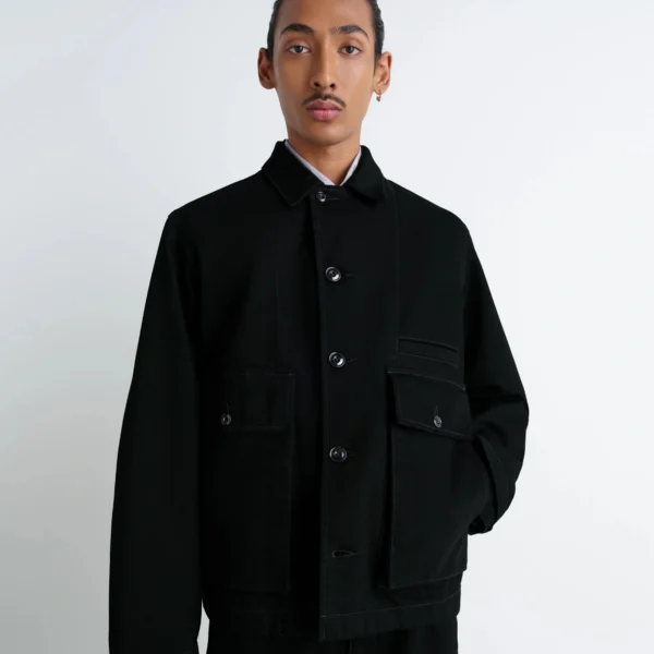 Lemaire Boxy Jacket in Denim - Jackets - Parisian Minimalist Luxury at Coveti
