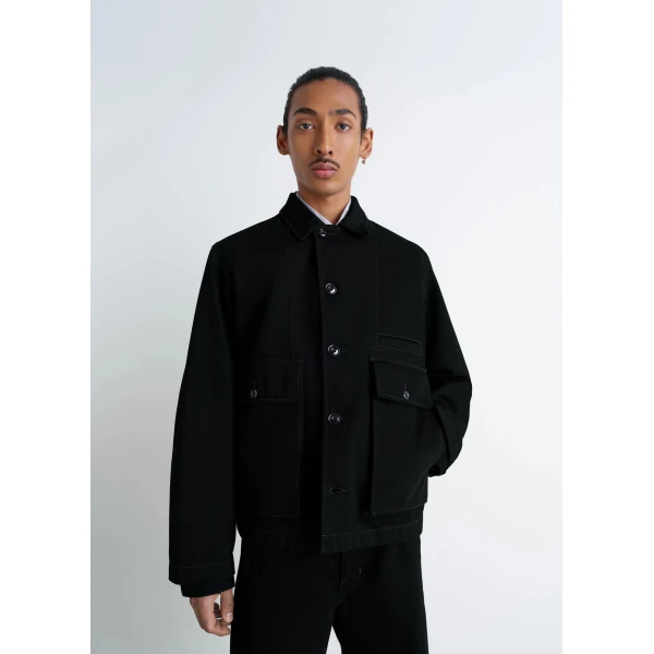 Lemaire Boxy Jacket in Denim, view 4