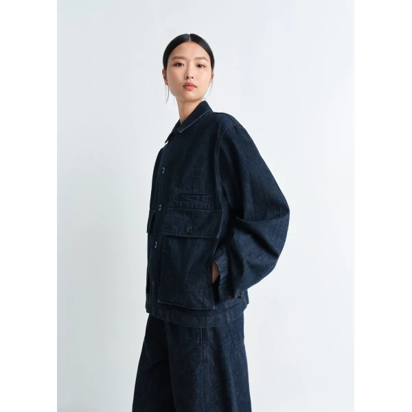 Lemaire Boxy Jacket in Denim, view 5