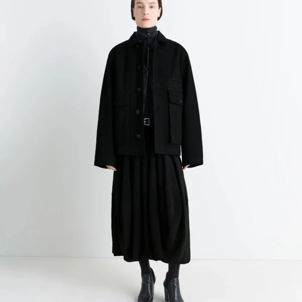 Lemaire Boxy Jacket in Denim - Jackets - Parisian Minimalist Luxury at Coveti