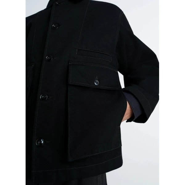 Lemaire Boxy Jacket in Denim, view 6