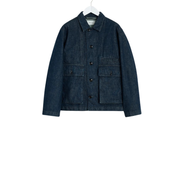 Lemaire Boxy Jacket in Denim - Jackets - Parisian Minimalist Luxury at Coveti