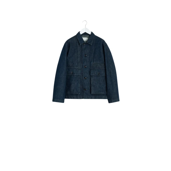 Lemaire Boxy Jacket in Denim - Jackets - Parisian Minimalist Luxury at Coveti
