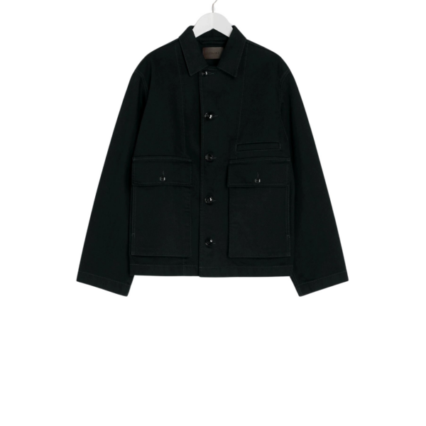Lemaire Boxy Jacket in Denim - Jackets - Parisian Minimalist Luxury at Coveti