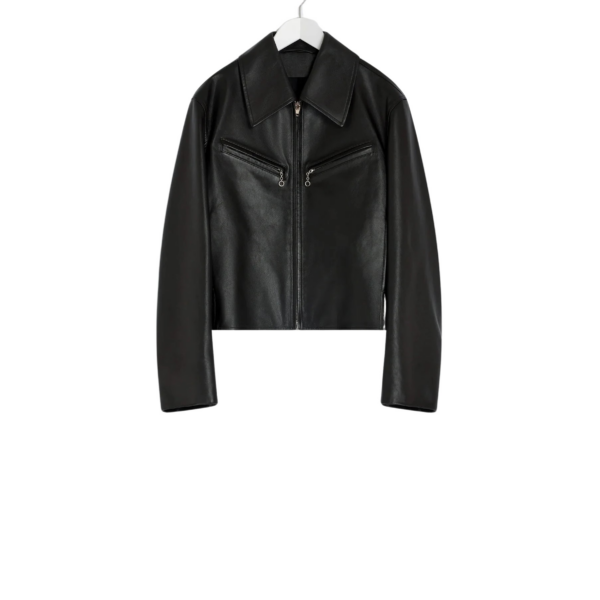 Lemaire Boxy Leather Blouson in Leather - Jackets - Parisian Minimalist Luxury at Coveti