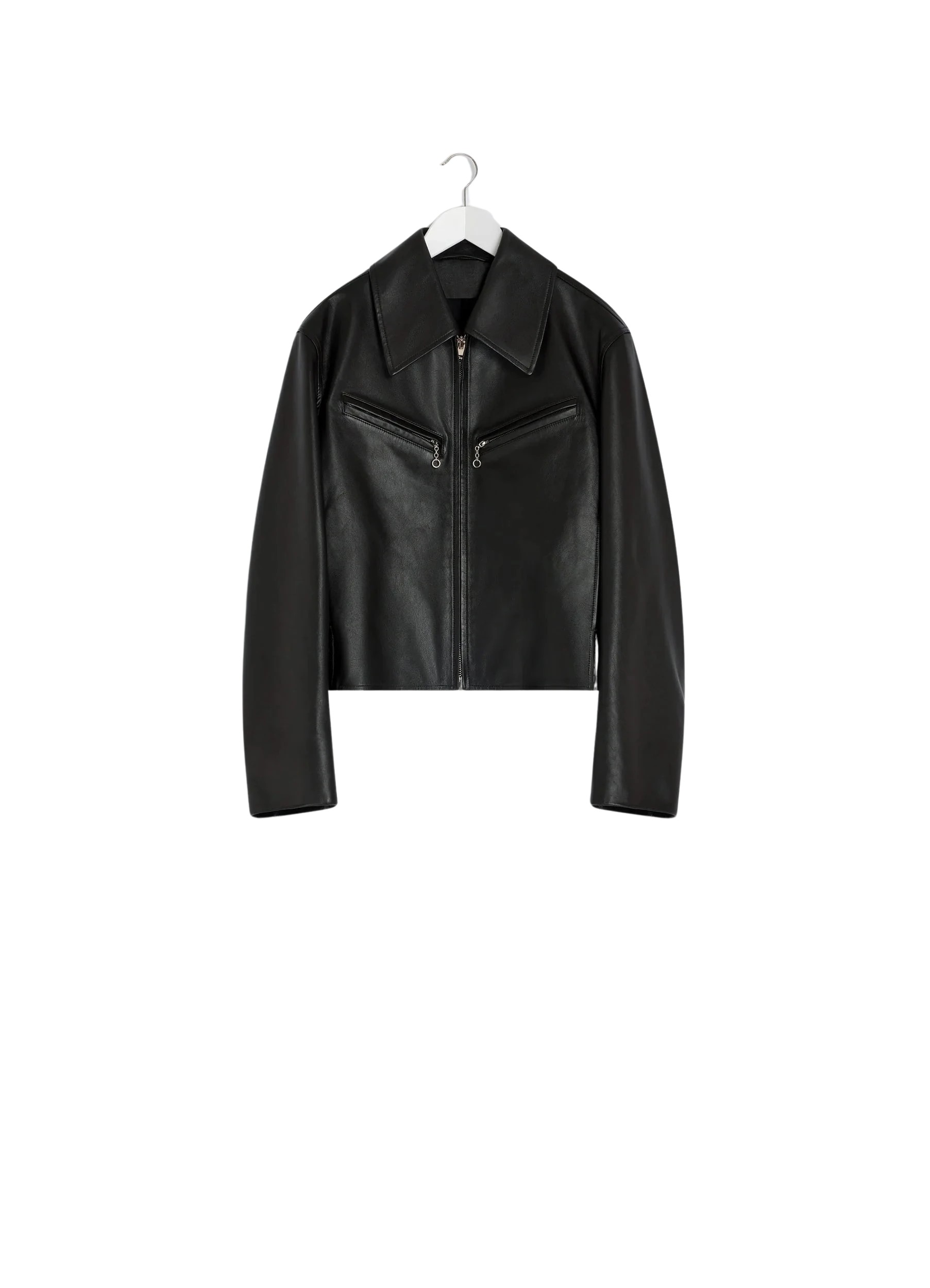 Lemaire Boxy Leather Blouson in Leather Jacket