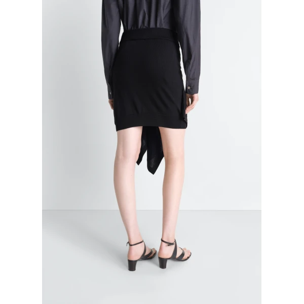 Lemaire Buttoned Skirt in Merino Blend, view 2