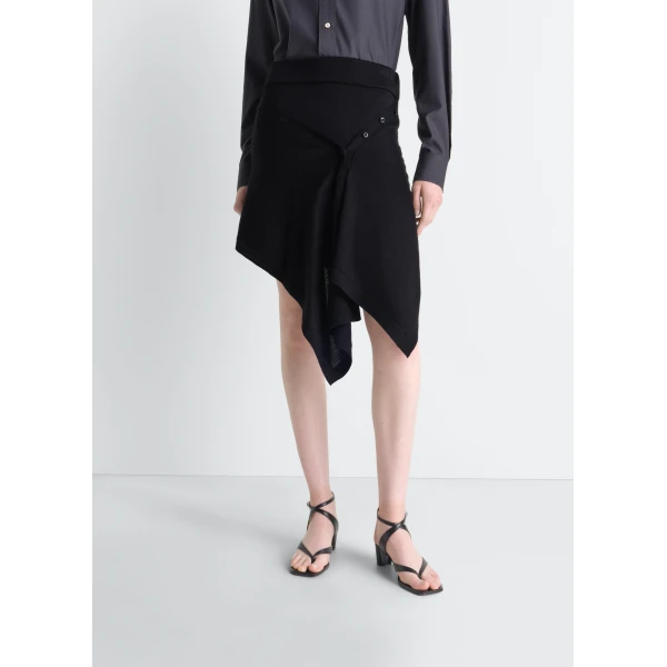 Lemaire Buttoned Skirt in Merino Blend, view 4