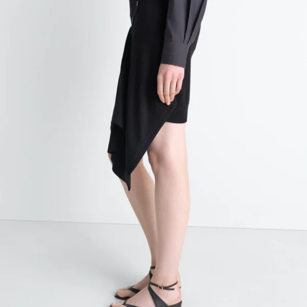 Lemaire Buttoned Skirt in Merino Blend - Knitwear - Parisian Minimalist Luxury at Coveti