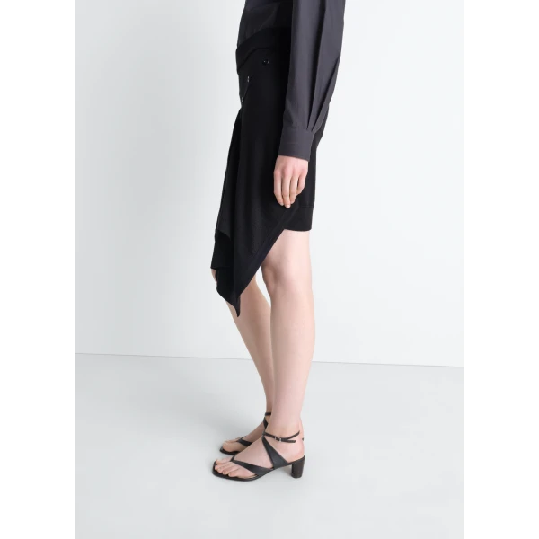 Lemaire Buttoned Skirt in Merino Blend, view 5