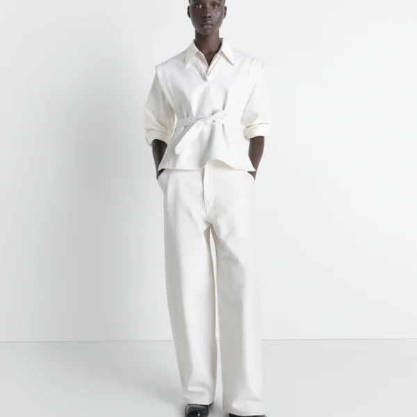 Lemaire Chasuble in Denim - Tops - Parisian Minimalist Luxury at Coveti