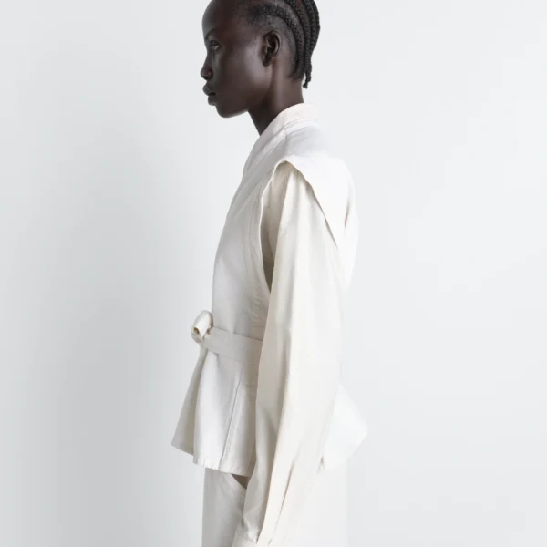 Lemaire Chasuble in Denim - Tops - Parisian Minimalist Luxury at Coveti