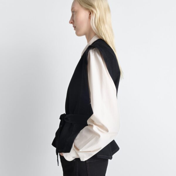 Lemaire Chasuble in Denim - Tops - Parisian Minimalist Luxury at Coveti