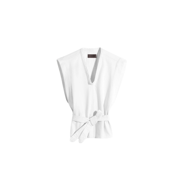 Lemaire Chasuble in Denim - Tops - Parisian Minimalist Luxury at Coveti