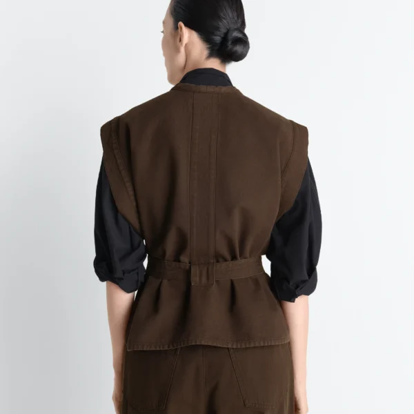 Lemaire Chasuble in Dyed Broken Twill - Tops - Parisian Minimalist Luxury at Coveti