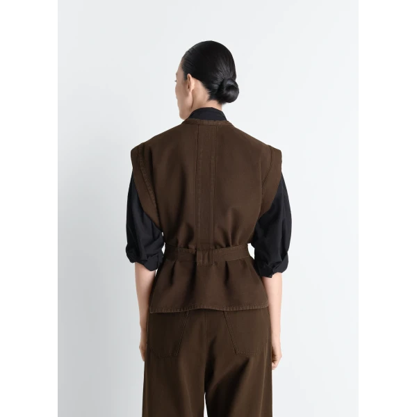 Lemaire Chasuble in Dyed Broken Twill Top, view 2