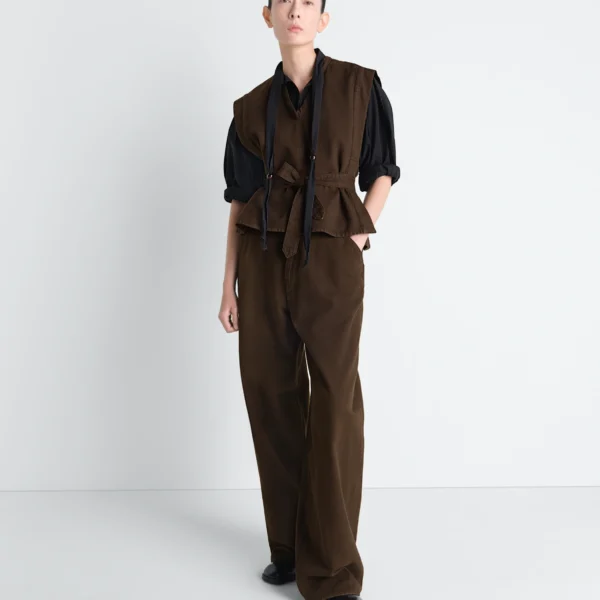 Lemaire Chasuble in Dyed Broken Twill - Tops - Parisian Minimalist Luxury at Coveti