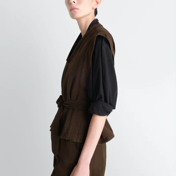 Lemaire Chasuble in Dyed Broken Twill - Tops - Parisian Minimalist Luxury at Coveti