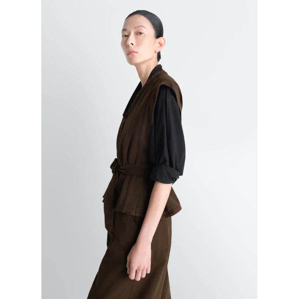 Lemaire Chasuble in Dyed Broken Twill Top, view 5