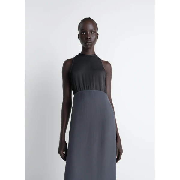 Lemaire Column Dress in Crepe De Chine Viscose, view 3
