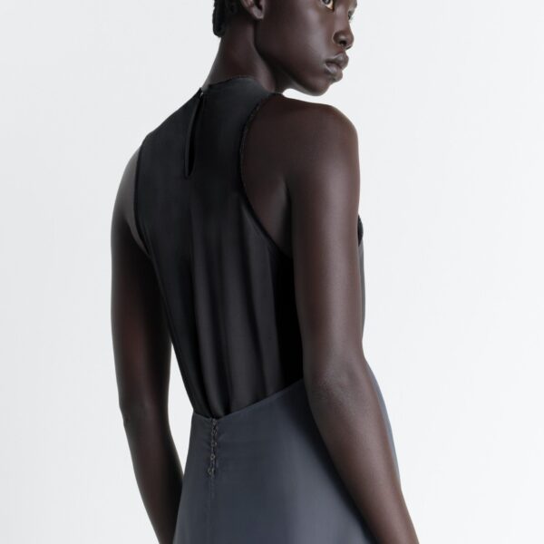 Lemaire Column Dress in Crepe De Chine Viscose - Dresses - Parisian Minimalist Luxury at Coveti