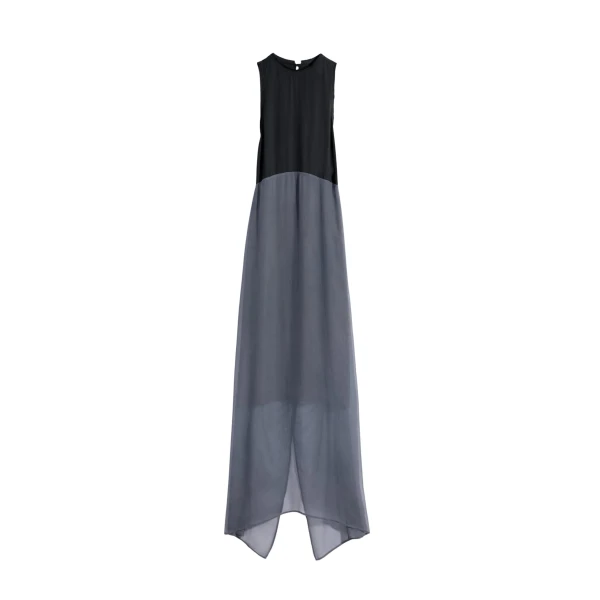 Lemaire Column Dress in Crepe De Chine Viscose - Dresses - Parisian Minimalist Luxury at Coveti