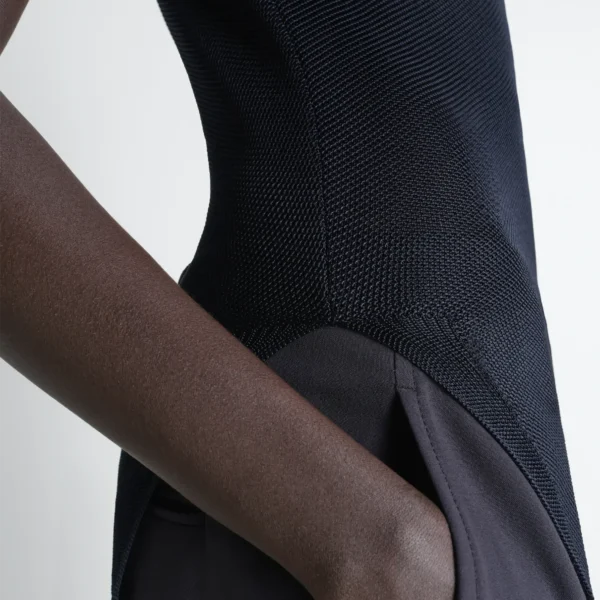 Lemaire Column Dress in Shiny Viscose - Dresses - Parisian Minimalist Luxury at Coveti