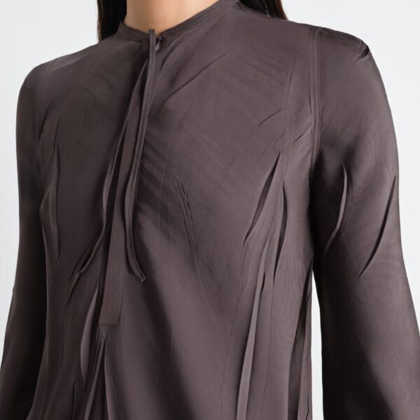 Lemaire Creased Bias Dress in Poly Viscose Twill - Dresses - Parisian Minimalist Luxury at Coveti