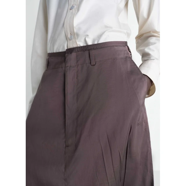 Lemaire Creased Dropped Crotch Bermudas in Poly Viscose Twill Shorts, view 5