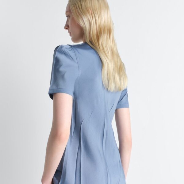 Lemaire Creased Fitted Shirt in Poly Viscose Twill - Tops - Parisian Minimalist Luxury at Coveti