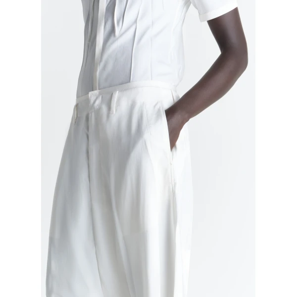 Lemaire Creased Fitted Shirt in Poly Viscose Twill, view 4