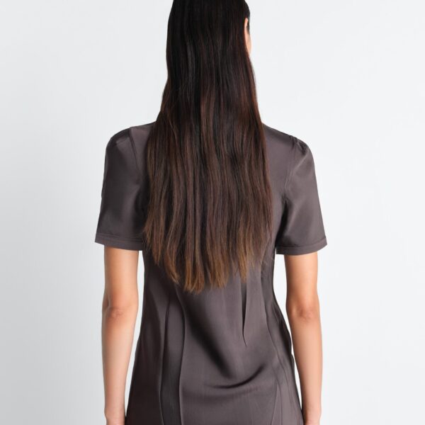 Lemaire Creased Fitted Shirt in Poly Viscose Twill - Tops - Parisian Minimalist Luxury at Coveti