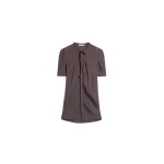 Lemaire Creased Fitted Shirt in Poly Viscose Twill - Tops - Parisian Minimalist Luxury at Coveti