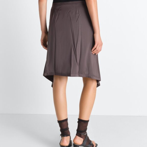 Lemaire Creased Foulard Skirt in Poly Viscose Twill - Skirts - Parisian Minimalist Luxury at Coveti