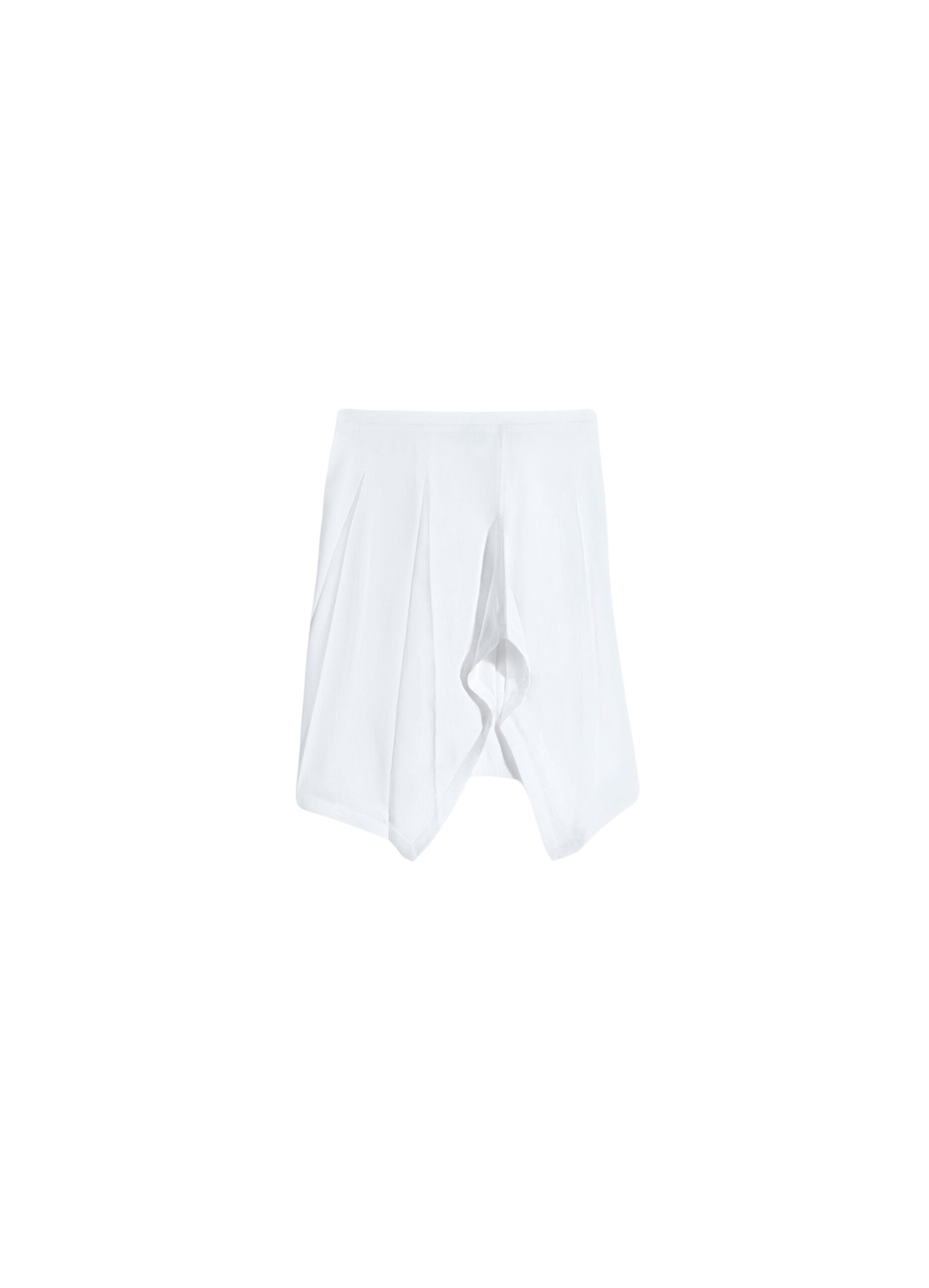 Lemaire Creased Foulard Skirt in Poly Viscose Twill