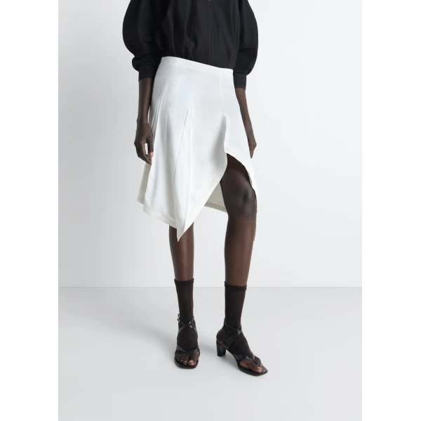 Lemaire Creased Foulard Skirt in Poly Viscose Twill, view 3