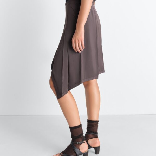 Lemaire Creased Foulard Skirt in Poly Viscose Twill - Skirts - Parisian Minimalist Luxury at Coveti